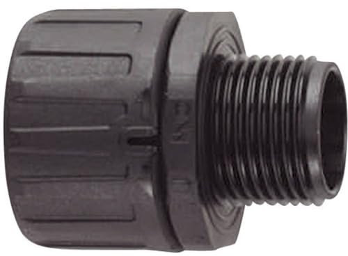 HellermannTyton 166-21005 HG28-S-M25 Schlauchverschraubung Schwarz M25 22.80 mm Gerade 1 St.