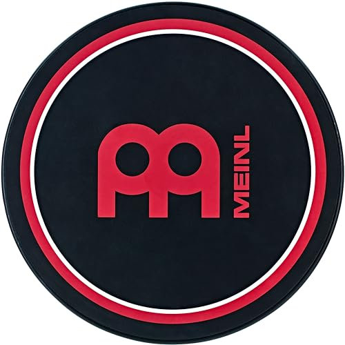 Meinl Cymbals Drum Practice Pad 6 Zoll (30,48cm) Schlagzeug Trommel Übungspad – Medium Rebound, Natürliches Spielgefühl – Schlagzeug Zubehör, Schwarz (MPP-12)