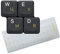 HQRP Keyboard Stickers Russian Ukrainian Transparent Laminated with Yellow Letters for Laptop Notebook PC Keyboards