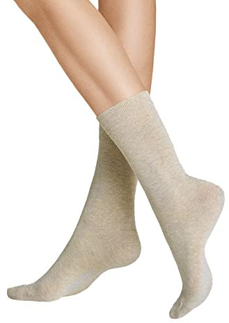 Hudson Damen Socken Relax Cotton druckfreier Bund Biber-mel. 0738 35-38