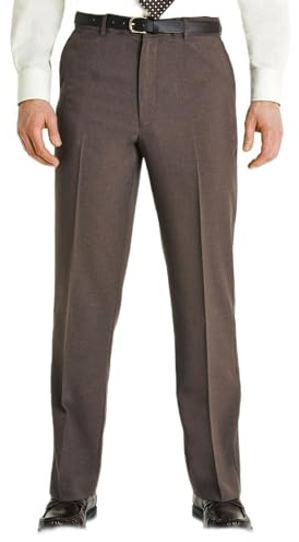 Farah Men's Slant Pocket Trouser Stylish & Versatile Formal Pants Bark 44W / 33L