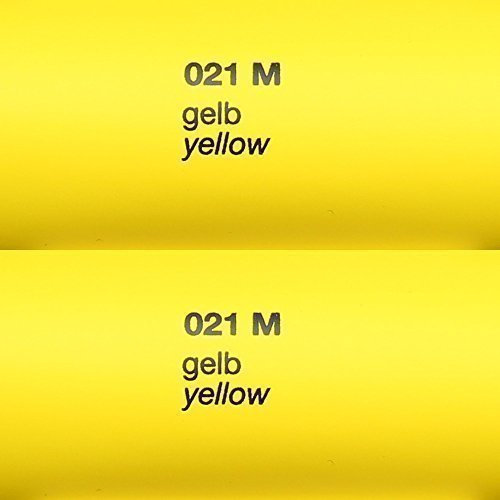 6,03€/m² Rapid Teck® Matt Folie - 021 Gelb - Klebefolie - 5m x 63cm - Folie Matt Plotterfolie - Klebefolie selbstklebend - auch als Moebelfolie -Dekofolie