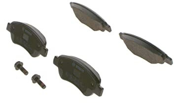 Bosch BP975 - Auto Bremsbeläge vorne - Bosch-Qualität - für leises Bremsen mit wenig Staub - ECE-R90 zertifiziert - kupferfrei - 1 Set mit 4 Bremsbelägen - Mit Zubehör