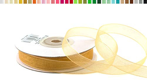 Organzaband 12mm x 25m Gold