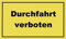 Metafranc Hinweisschild Durchfahrt verboten - 300 x 200 mm /Beschilderung /Infoschild /Verbotsschild /Durchfahrtsverbot /Privatgrundstück /Grundstückskennzeichnung /Gewerbekennzeichnung / 500370