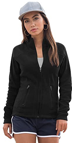 Skinni Fit Ladies/Womens Lightweight Anti Pill Microfleece Jacket (M) (Black)