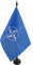 AZ FLAG Bandiera da Tavolo OTAN 21x14cm - Piccola BANDIERINA ORGANIZZAZIONE Internazionale 14 x 21 cm