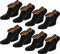 normani 8 Paar Deutschland Fan Socken Sneaker - Mit Deutschland Farben - Fahne - perfekt zur Fußball oder Handball WM/EM [Gr. 35-46] Farbe Schwarz Größe 35/38