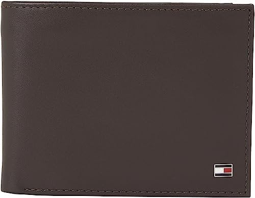 Tommy Hilfiger Herren Geldbeutel Eton mit Münzfach, Braun (Brown), Einheitsgröße