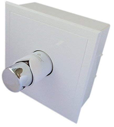 Rücklauftemperaturbegrenzer RTL mit Kasten, Thermostat für Fußbodenheizung, G 3/4, Regler für Fussbodenheizung (weiß/chrom)