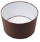 Dirk Davids Leuchten GmbH Lampenschirm für Tischleuchte in Zylinder Polycotton Braun TL 25-25-18