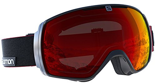 Occhiali da sci Salomon XT One, Unisex, L39080300, nero - rosso, Taglia unica