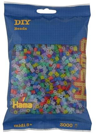 Hama 201-53 - Bügelperlen 3000 Schreibwaren, transparent