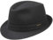 Stetson Benavides Trilby Wollhut Damen/Herren - Hut aus Wollfilz - Made in Italy - Winterhut mit Teflon-Beschichtung (wasserabweisend) - Trilbyhut Herbst/Winter - Herrenhut schwarz 54 cm