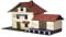 Walachia 8594036430365 Bahnhofsgebäude Fachwerk Holz Modellbauset Modellbahn Spur 1/ LGB 1:32