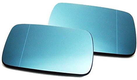 Spiegelgläser Links+Rechts Asphärisch Blau Set