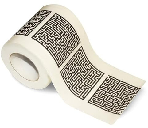 Papier toilettes WC en forme de labyrinthe PQ