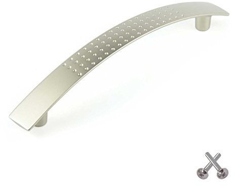 D Nickel Stangengriff Möbelgriff Schlafzimmer Schranktür Küche Kabinett Bügelgriff 128 mm BA.