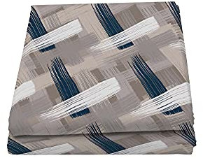 Italian Bed Linen Fantasy Pennellate Telo Copritutto Stampato 2 Posti, Microfibra