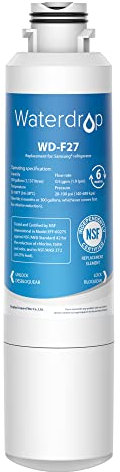 1X Waterdrop DA29-00020B Fridge Freezer Water Filter, Replacement for Samsung® DA29-00020B HAF-CIN EXP, DA29-00020A DA29-00019A DA97-08006, DA97-08043ABC, Kenmore 46-9101, REFSVC, AP5271937, HDX-FMS-2
