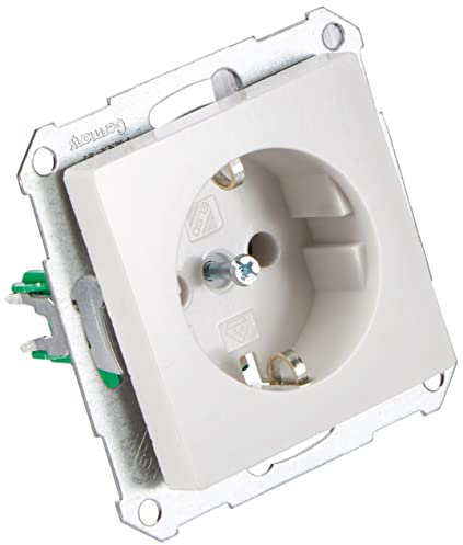 Schneider Electric Elso 265004 Steckdose 16A Joy mit Steckklemme, Schutzkontaktsteckdose,Unterputzsteckdose, Reinweiß, Made in Germany