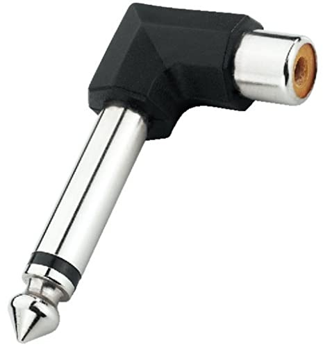 Adapter 6,3-mm-Mono-Klinkenstecker auf Cinchbuchse, abgewinkelt NTA-175A