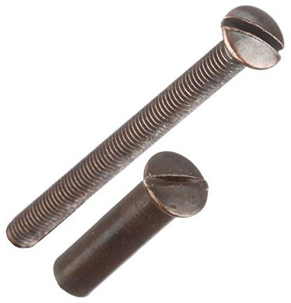 Sofoc (Ste De Fond Du Ct) - Vis Relieuse Laiton Patine Sous Blister 4 Pieces