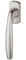 HOPPE Fenstergriff Modell New York 0810/US10 Aluminium silberfarben eloxiert mit Secustik® Sperrmechanismus