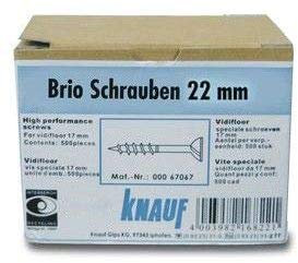 Knauf Brio Schrauben 22 mm, 500 Stück/ Paket