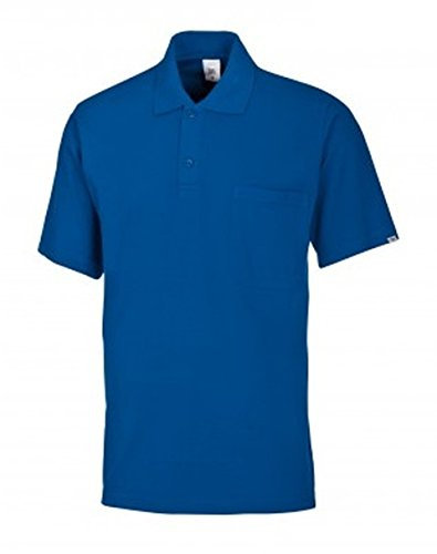 BP 1612-181-13-4XL Unisex-Poloshirt, 1/2 Ärmel, Polokragen mit Knopfleiste, 70 cm, 220,00 g/m² Stoffmischung, Königsblau, 4XL
