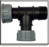 T-Stück 1 2 IG x 1 AG (Verteiler, Verschraubung, Gewindeverschraubung)