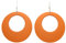 Bluebubble DISCO FEVER 56mm Large Round Pastel Hoop Earrings - 32 Colours Available (Orange Blossom) in Gift Bag