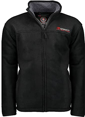 Geographical Norway Usine Men Distribrands - Dick Warm Herren Fleece Reißverschluss - Jacke Sweatshirts Winter Warm Herren Weich - Sweatshirt Weiches Futter Lange Ärmel