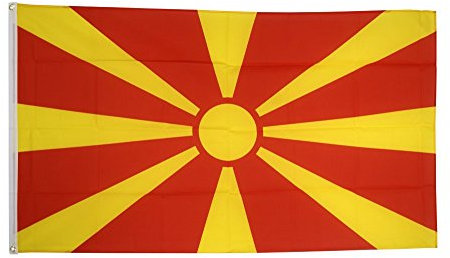 Flaggenfritze Fahne/Flagge Nordmazedonien Mazedonien + gratis Sticker