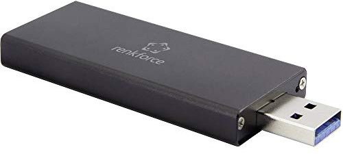 Renkforce RF-4521561 M.2 SSD-Gehäuse USB-A (USB 3.0) 5 GBit/s M.2 SATA 2230, 2242 RF-4521561