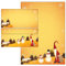 Weihnachten Wichtel und Schneemann Set 50-teilig 25 Blatt Briefpapier + 25 Stück Briefumschläge DIN lang ohne Fenster 51175+61175
