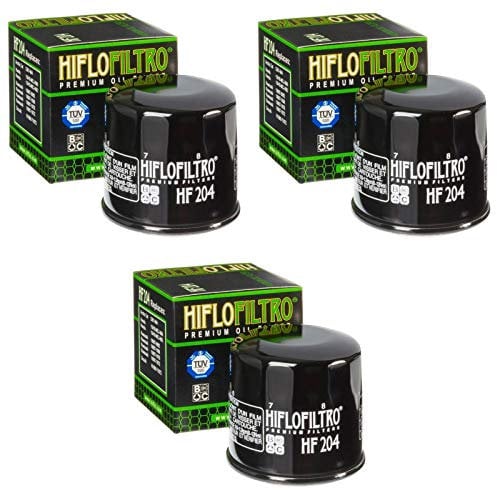 3x Filtri olio Yamaha MT-07 700 2014 Hiflo HF204