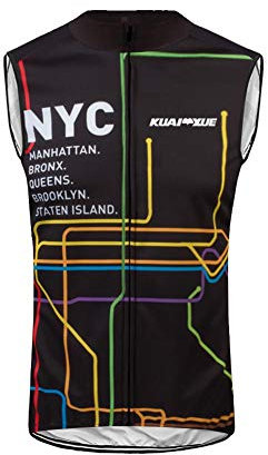 UGLY FROG Herren Fahrradtrikot Ärmellos Pro-T - Radtrikot - Jersey - Fahrradshirt Weste - Radshirt - Bikeshirt MTB - Atmungsaktiv - Schutz - Schnelltrocknend- Reißverschluss Durchgehend