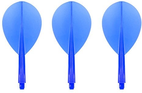 CONDOR Darts Flight Plain Clear Blue Teardrop S