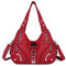 Angelkiss Hobo börsen und Handtaschen für Damen Satchel Handtasche Frauen börsen GroÃŸ Täglich Schultertasche, Rot (rot), Large