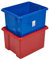 URBNLIVING TML Coloured Storage Boxes 24 Liter Blue x4