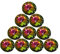 Fauge 10PCS 30MM Colorful Crystal Knobs Glass Cabinet Knobs Drawer Pulls Handle for Home Cabinet Drawer and Dresser