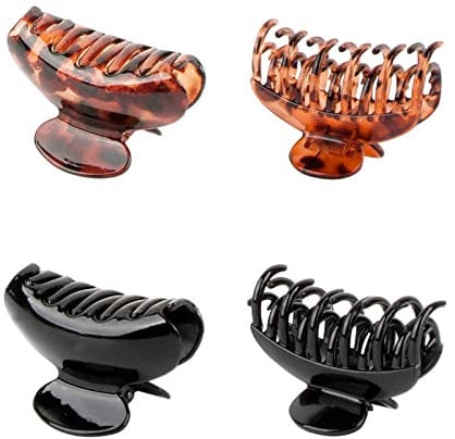 4PCS Pinces à Cheveux Métal Clips Griffe Barrettes Clip à Cheveux Antidérapante pour femmes et Filles (A)