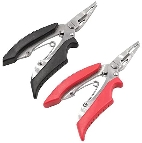 Froiny 2 Stücke Bequeme Edelstahl Fischereischere Zange Line Cutter Lure Köder Neue Entfernung Haken Angelschraube Werkzeug Kits Zubehör
