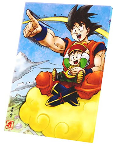 Goku und Sohn Gohan Dragon Ball Z Manga DBZ Wandbild Kunstdruck auf Leinwand (40 cm x 56 cm)