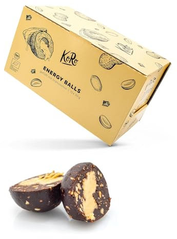 KoRo - Energy balls alle arachidi 14 x 30 g - Snack energetico con datteri e la nostra deliziosa crema di arachidi senza zuccheri aggiunti