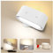 Coollamp Rechargeable Wall Light, Battery Operated Wall Lamp with Touch Control 3 Color Modes, 4 Dimmings, 360 ° Rotation, 1H Timer, Removable Charging, Rechargeable Wall Sconce for Reading Bedroom