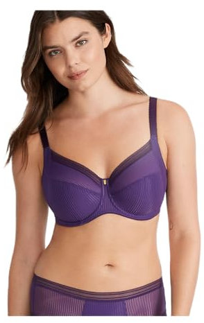 Fantasie Women's Fusion Underwire Side Support Bra Full Coverage, Opaque, sea Breeze, 34DD