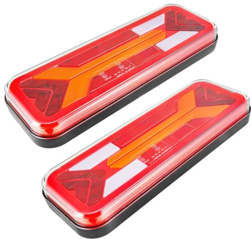 ETUKER LED Rückleuchten Anhänger Set,12v24V 2PCS Rücklicht Anhänger mit Nebelschlussleuchte Wasserdicht Rücklichter Anhänger Heckleuchten Leuchte led Rückfahrscheinwerfer Anhänger
