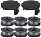 Eyoloty Fadenspule F016800569/F016800385 Für Bosch Akku Rasentrimmer ART23SL ART23-28 ART2300 ART26SL, Länge 4 m Ø 1,6 mm und Spulenabdeckung F016F04557 (6 Spulen + 2 Kappe)